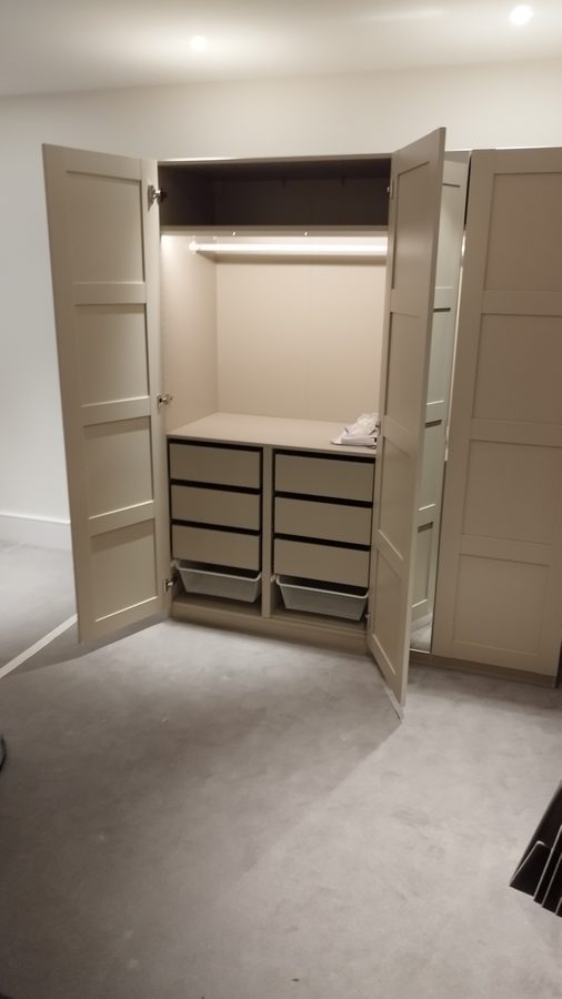 PAX wardrobe interior